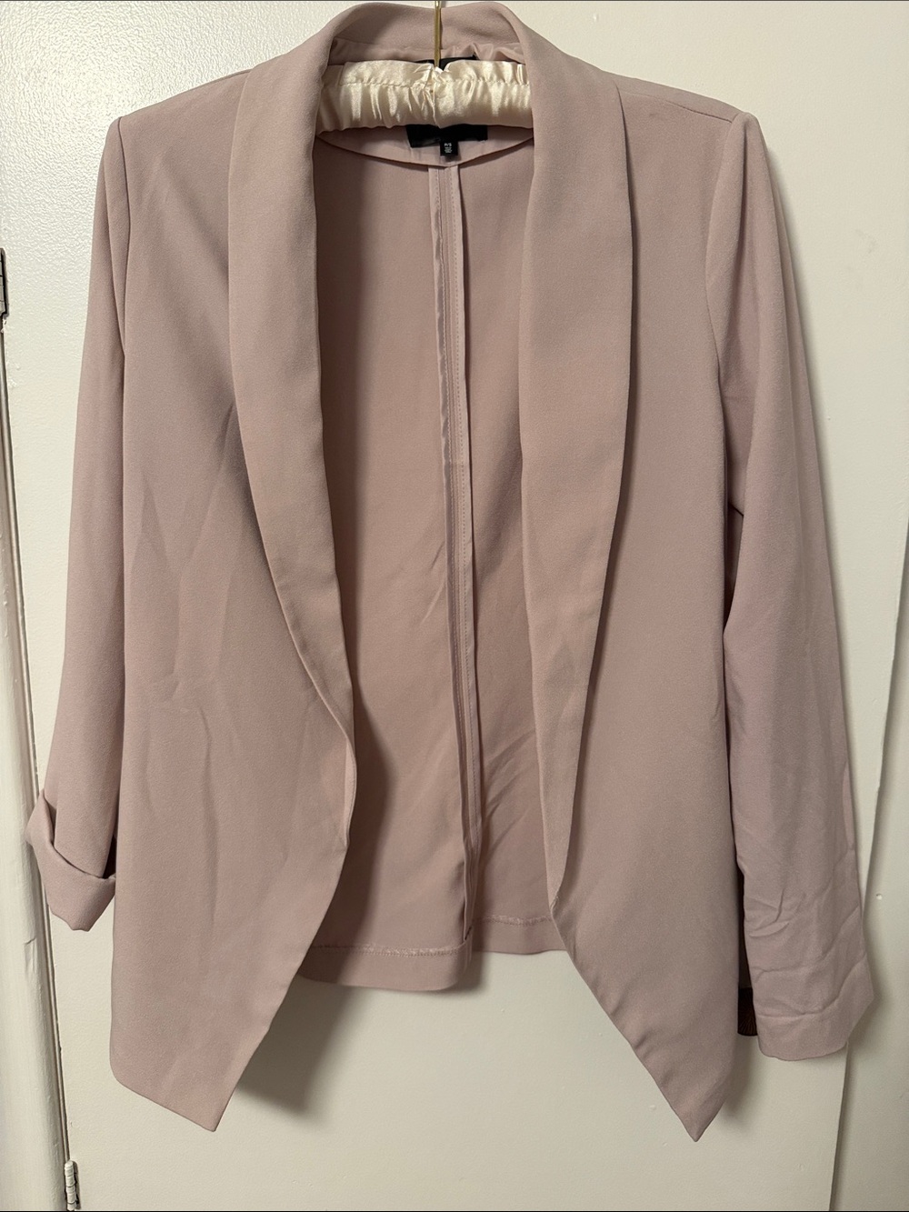 Dynamite Open-Front Blazer in Dusty Rose